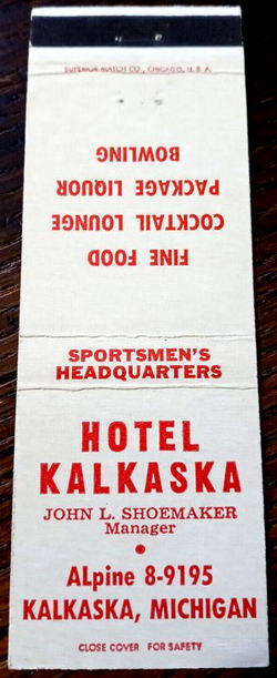 Hotel Kalkaska (Hotel Sieting) - Matchbook